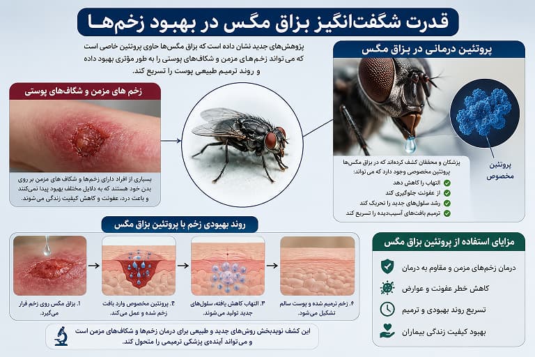 مزیت مگس در پزشکی